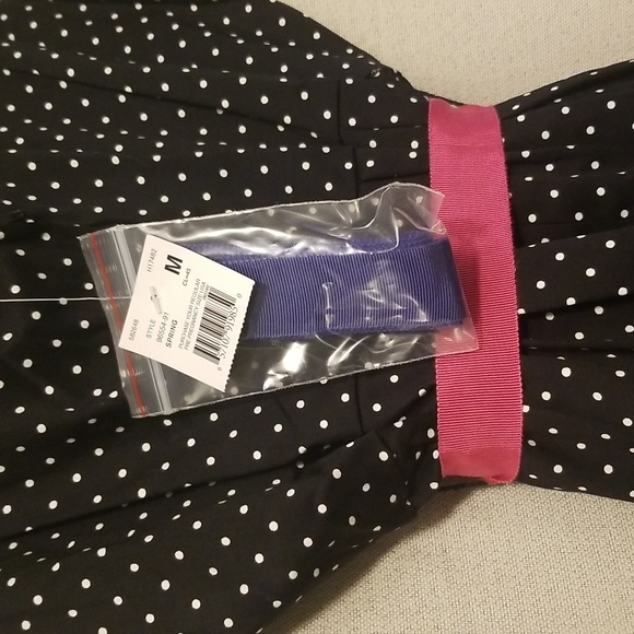 NWT Motherhood maternity black and white polka dot sleeveless dress - brand new - Picture 4 of 5